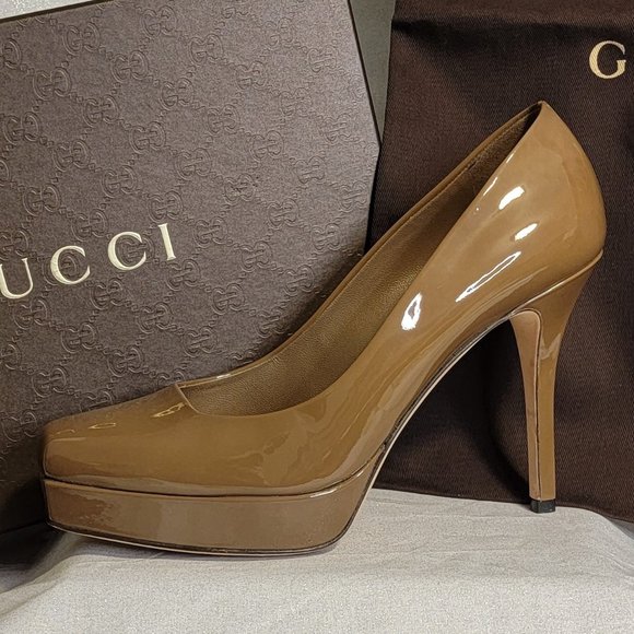 GUCCI Soft Patent Leather Pumps  38.5 - Picture 5 of 12